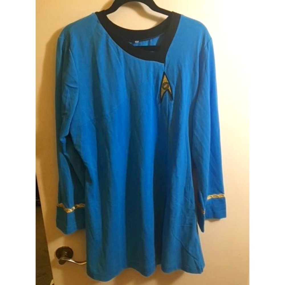 XXL Women's Blue Star Trek Costume Dress